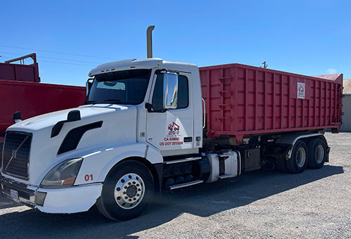 30 yard dumpster on truck